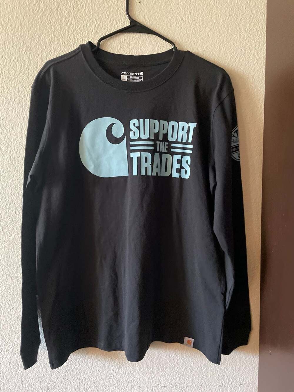 Carhartt SkillsUSA Support the Trades Loose Fit Long-Sleeve T-Shirt Youth large